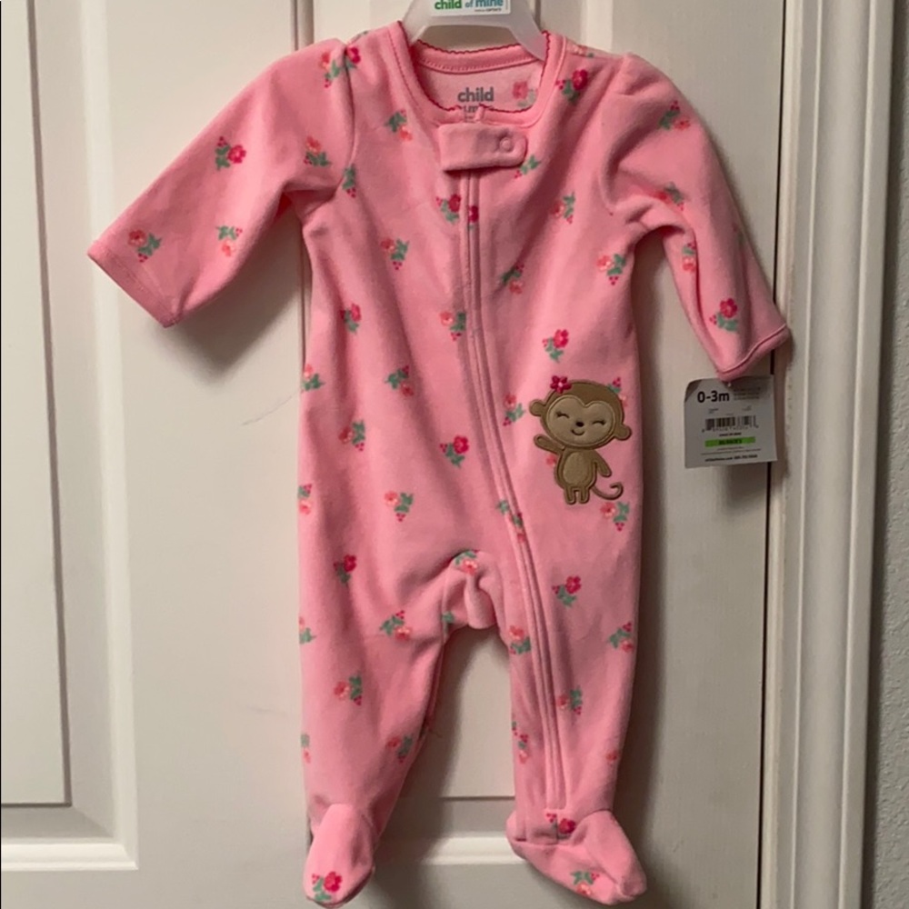 Cute flower print infant sleeper